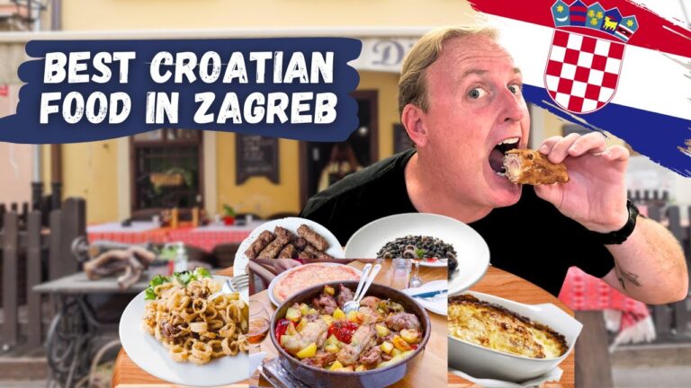 CROATIAN FOOD TOUR 🇭🇷(Top traditional foods in Zagreb)